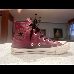 Leather Converse